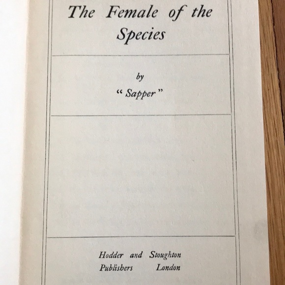 Vintage book “ The Female of the Species”,Sapper - Picture 2 of 6